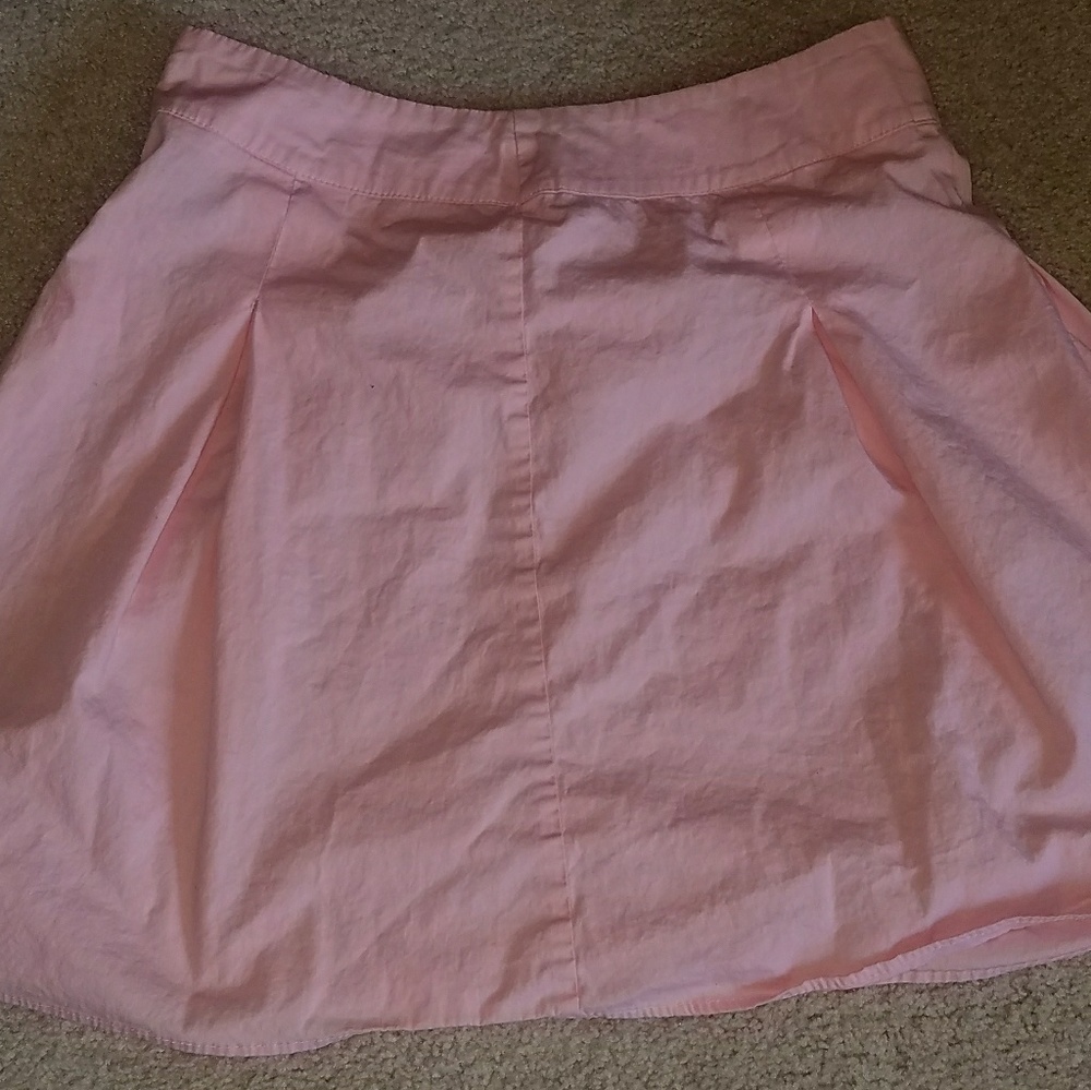 Pink mini skirt